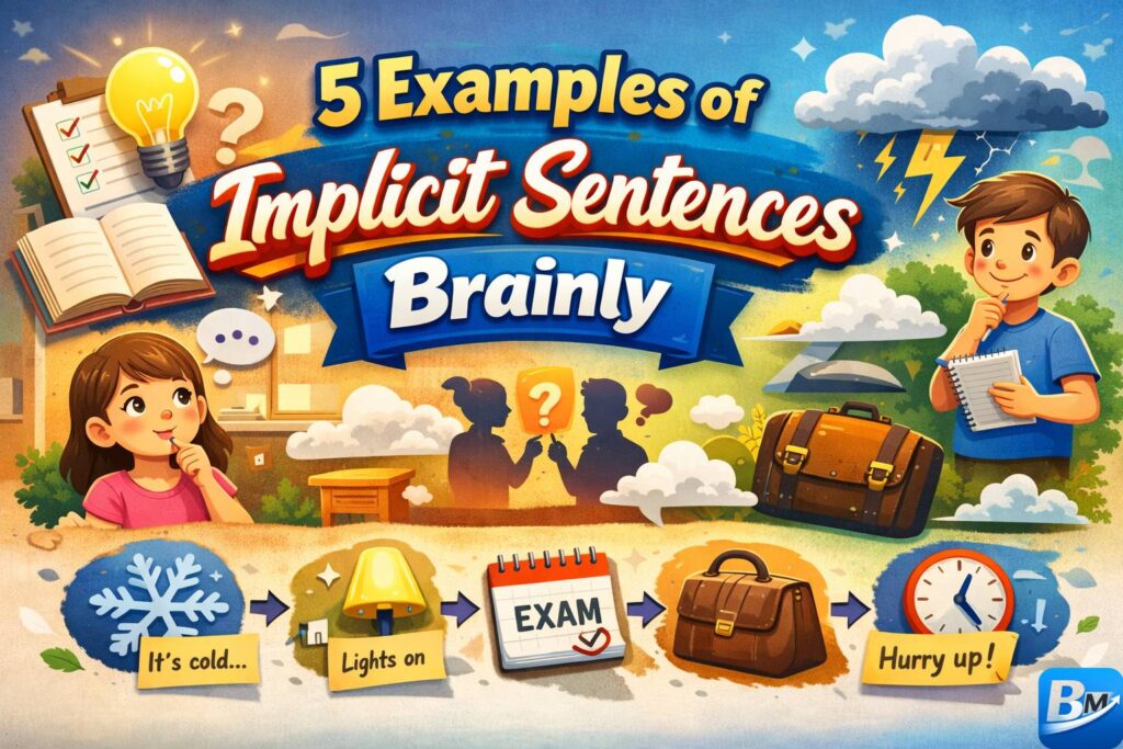 5 Examples of Implicit Sentences Brainly