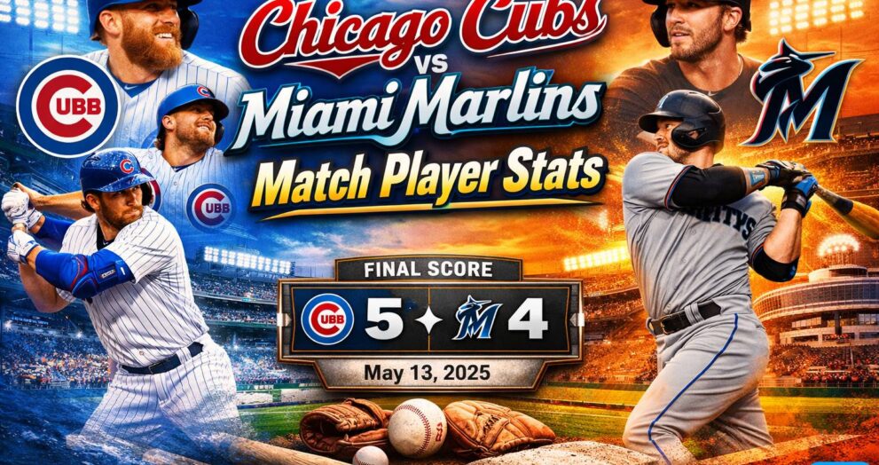 Chicago Cubs vs Miami Marlins Match Player Stats
