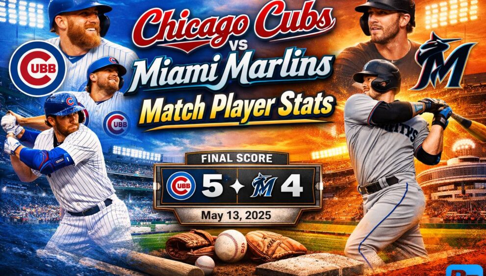 Chicago Cubs vs Miami Marlins Match Player Stats