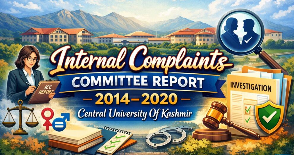 Internal+Complaints+Committee+Report+2014-2020+Central+University+Of+Kashmir