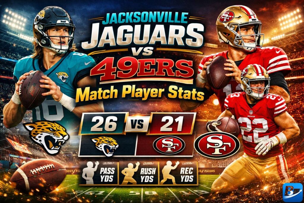 Jacksonville Jaguars vs 49ERS Match Player Stats