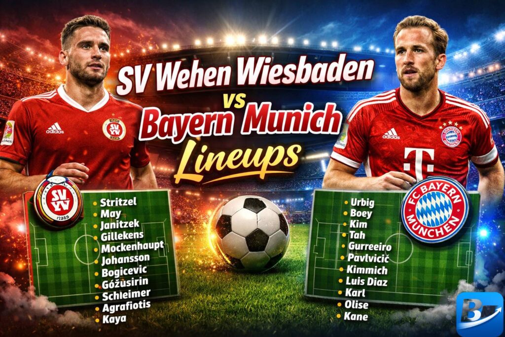 SV Wehen Wiesbaden vs Bayern Munich Lineups