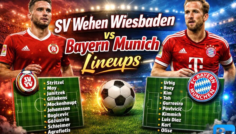 SV Wehen Wiesbaden vs Bayern Munich Lineups