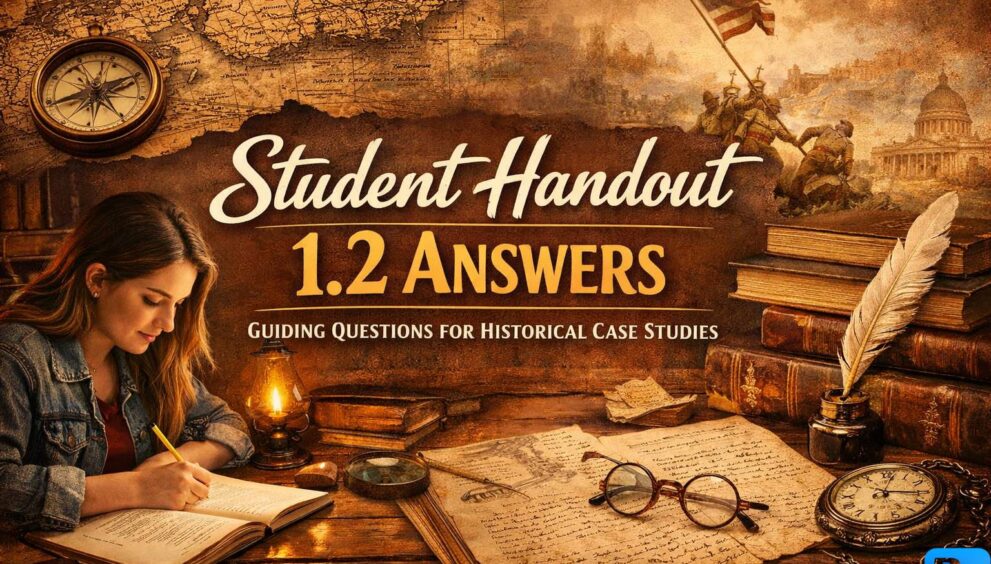 Student Handout 1.2 Guiding Questions for Historical Case Studies Answers