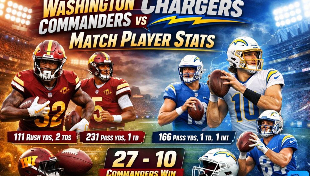 Washington Commanders vs Chargers Match Player Stats