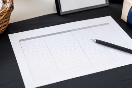 Silent Auction Bid Sheet